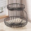 Two Level Wire Meshes Organizers Countertops Fruit Basket-White 7