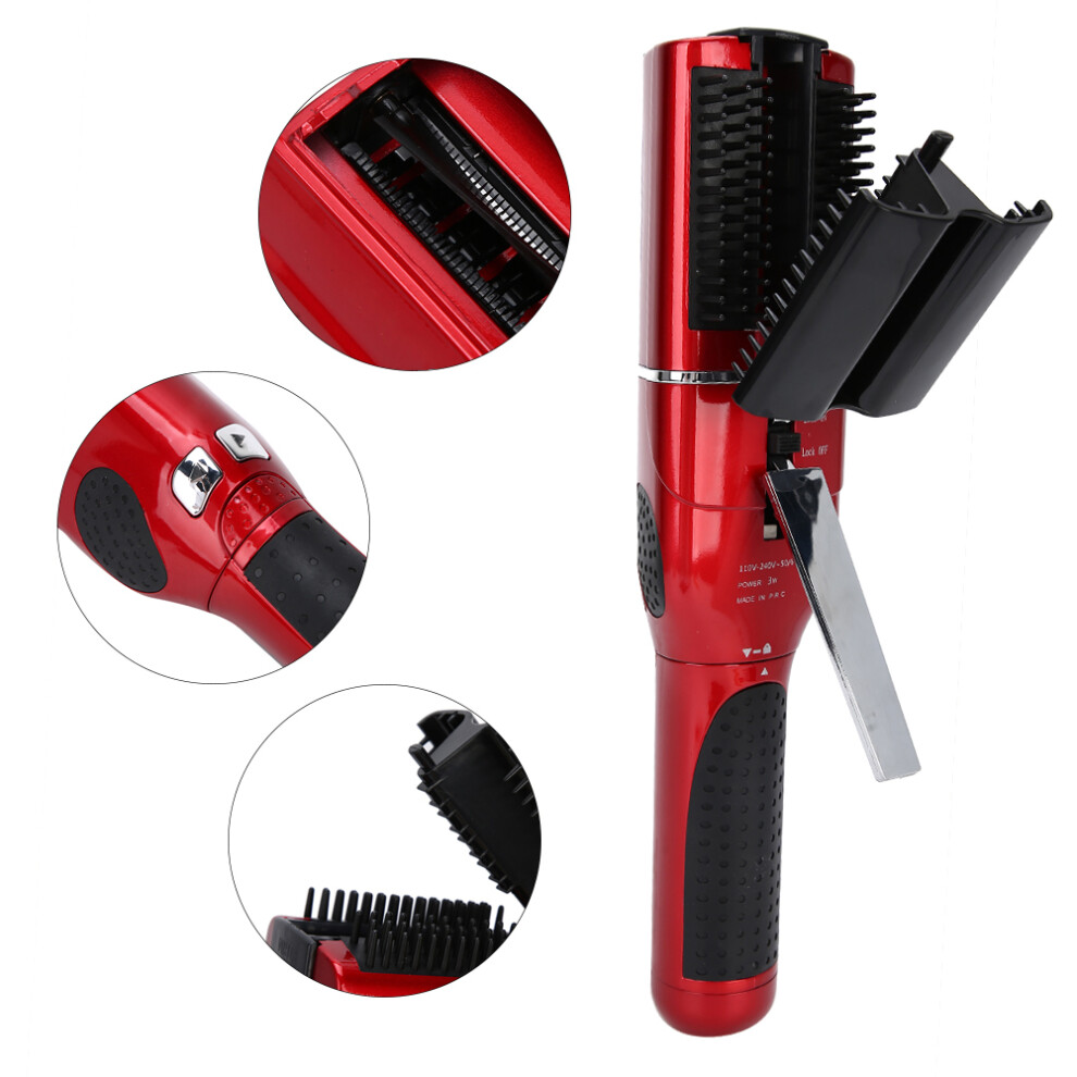 Red USB Split End Hair Trimmer, 3W, 1600mAh Lithium Battery