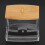 Transparent Plastic Bamboo Cover Storage Box 9x6x7cm 1