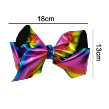 Fantasievolle Haaraccessoires zum Thema Mädchen, einzigartige Haarschleifen für Kinder, glitzernde Schleifen aus Ripsband als Gastgeschenke für