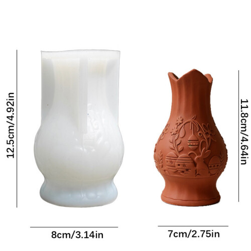 Handmade Rabbit Shaped Silicone Mold For Making Elegant Cement 1