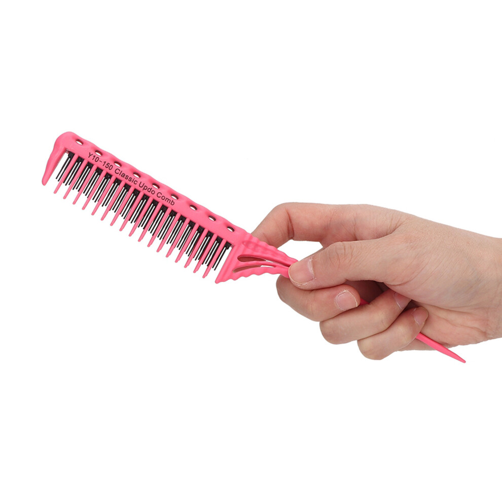 Unisex Pink Hair Styling Comb Lightweight Professional Hair Salon Supplies Tool