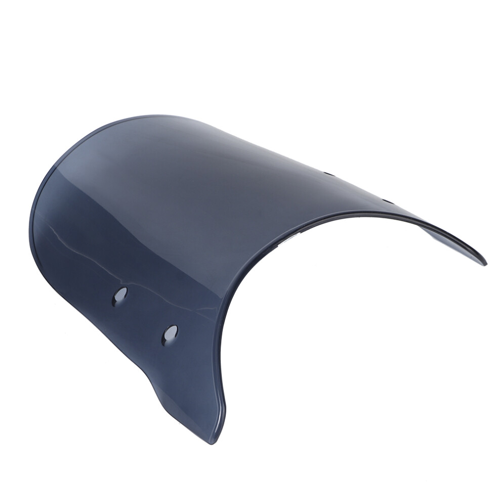 Abs Windshield Fairing Universal 5-7In Motorcycle Headlight Windscreen Black 8771392431674