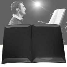 Music Score Folder A4 4 Pages Piano Themed PP Folder for Pianists