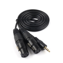 (Xlrf) 3.5mm TRS to Dual XLR Male/Female Y Cable