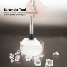 25cm Stainless Steel Ice Crushing Rod Muddler for Cocktails & Home Bar