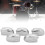 5pcs Metal Snare Drum Lug Ear Claw Hook Replacement Accessories Silver 8