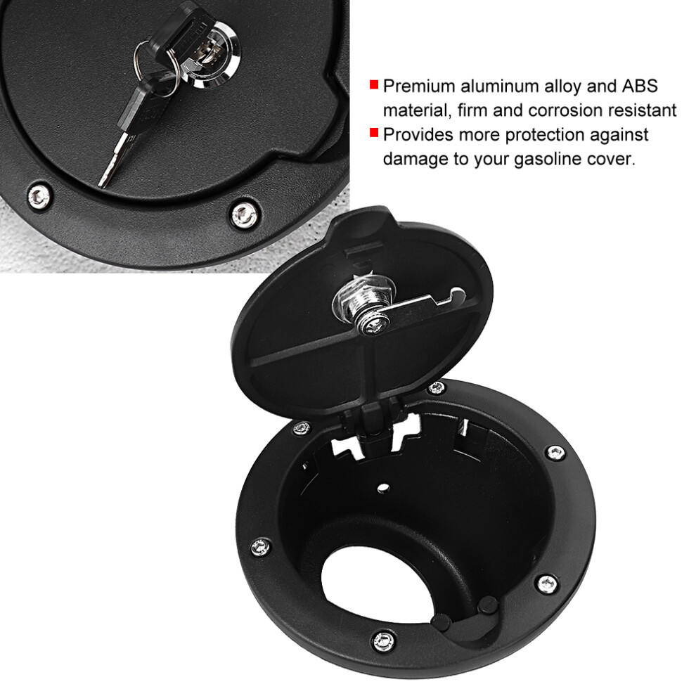 Locking Fuel Cap Cover For Jeep Jk 7340572483843