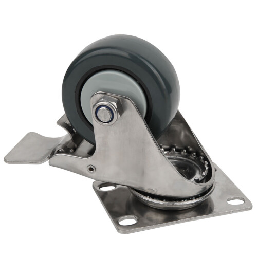 Geräuschlose Rolle, Bremse, 30kg, PP 1