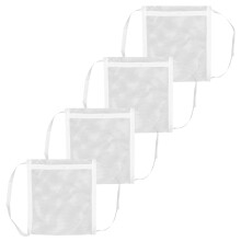 4Pcs White Shoe Dryer Bags - Quick Dry Mesh Laundry Bags for Gym Shoes