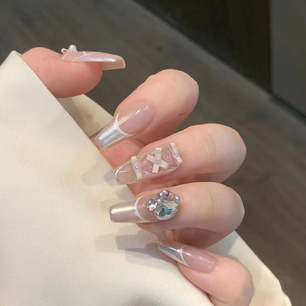 Phui-Pet-Supplies Elegant French False Nails For Women