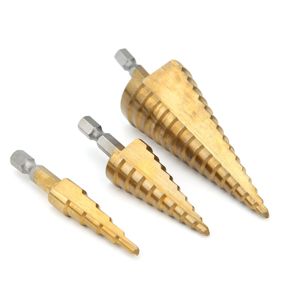 3pc HSS Cone Drill Bit Set 4241