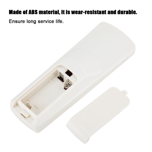 Creamy White ABS Remote Control for Air Conditioner, 10m Range