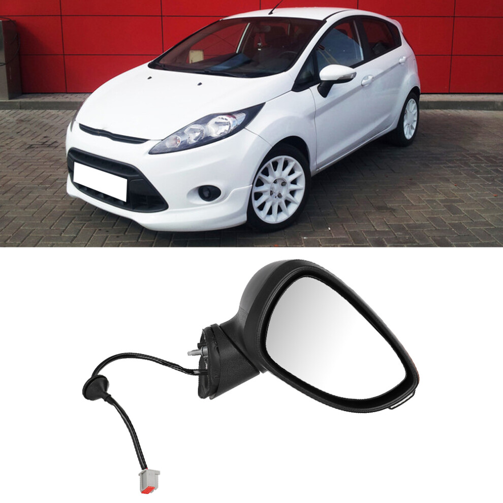 Right Driver Side Rearview Wing Mirror With Turn For Ford Fiesta Mk7 2008-2012 Light 4181392441476