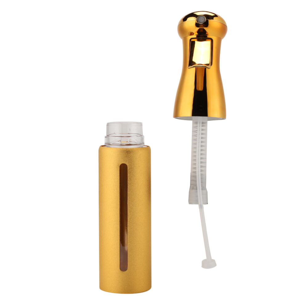 Unisex Gold 250Ml Hairdressing Spray Bottle Fine Mist Salon Barber Styling Tool
