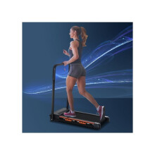 Steel Folding Motorized Home Treadmill w/ LCD Monitor Black