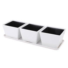Cute Water Cup Set with Tray, White, Plastic, Home Use
