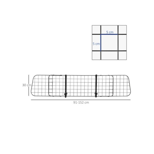 Heavy Duty Pet Dog Car Barrier Black 1
