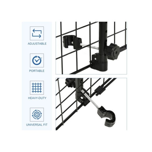 Heavy Duty Pet Dog Car Barrier Black 2