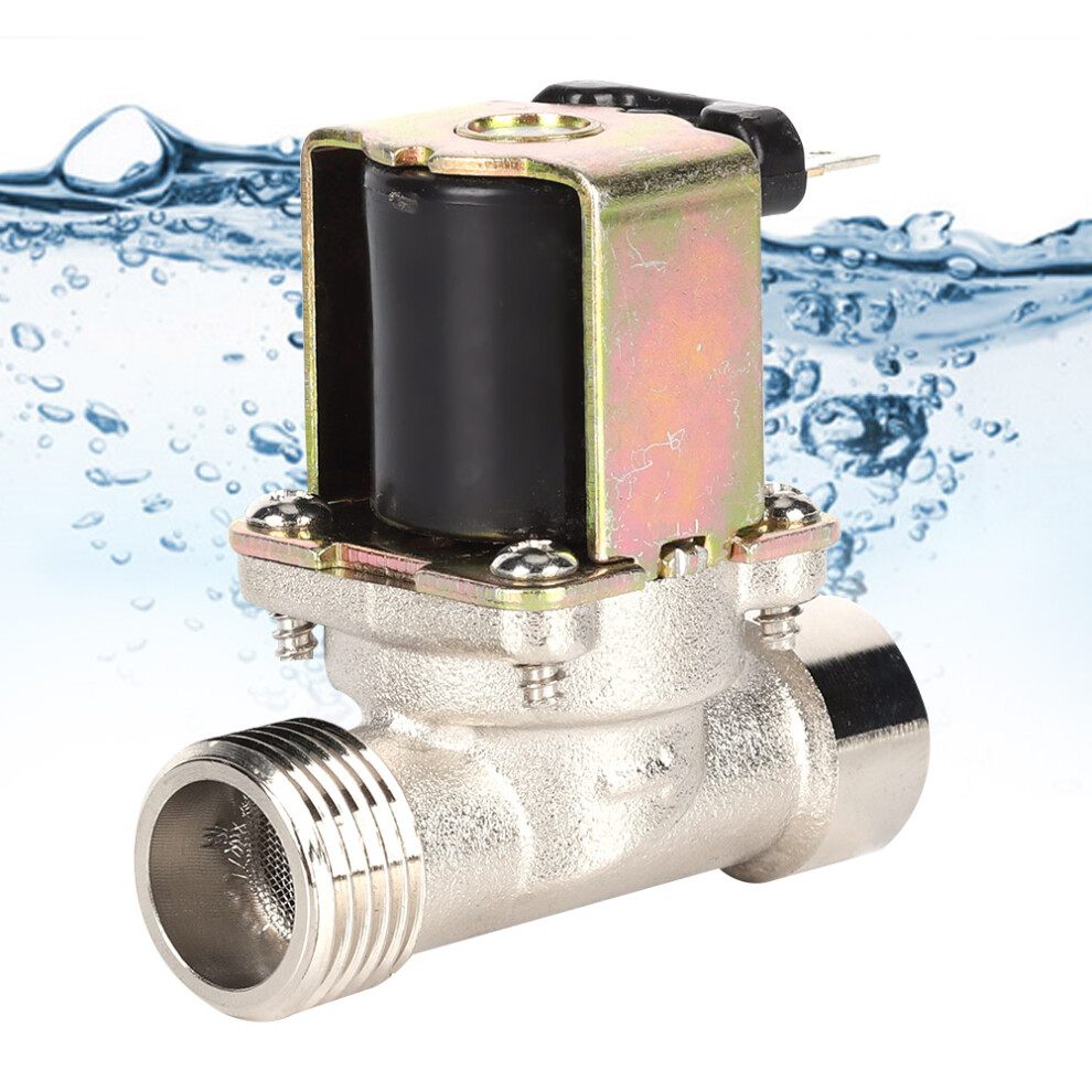 2-Position 2-Way Brass Solenoid Valve Dc12v G1/2 G1/4 0.02-0.8Mpa 4651392442860