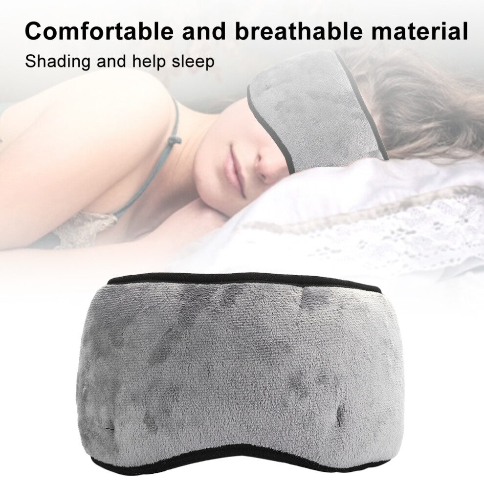 Grey Wireless Bluetooth 5.0 Eyeshade Sleep Headphones 180Mah