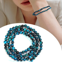 Blue Tiger Eye Round Beads 4mm 92pcs for Jewelry Making DIY Accessories