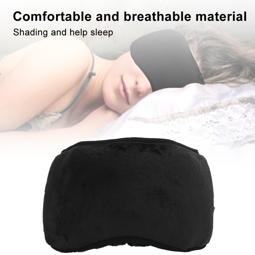 Black Wireless Bluetooth 5.0 Sleep Mask Headphones 180Mah 103G
