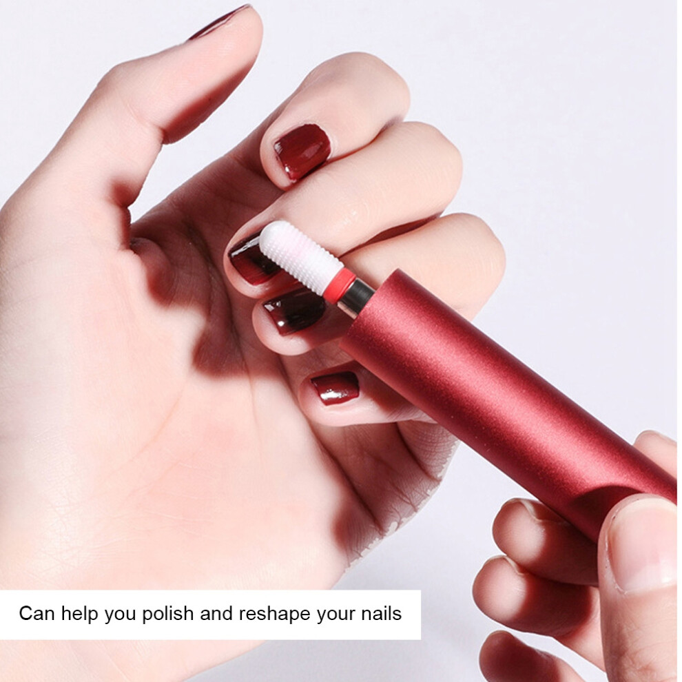 Cylindrical Ceramic Grinding Head For Electric Grinder F Red Box Fine Finish 7891392443345
