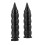Motorcycle Grip Set 25mm, Black Aluminium Rubber 5