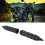 Motorcycle Grip Set 25mm, Black Aluminium Rubber 8