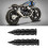 Motorcycle Grip Set 25mm, Black Aluminium Rubber 7