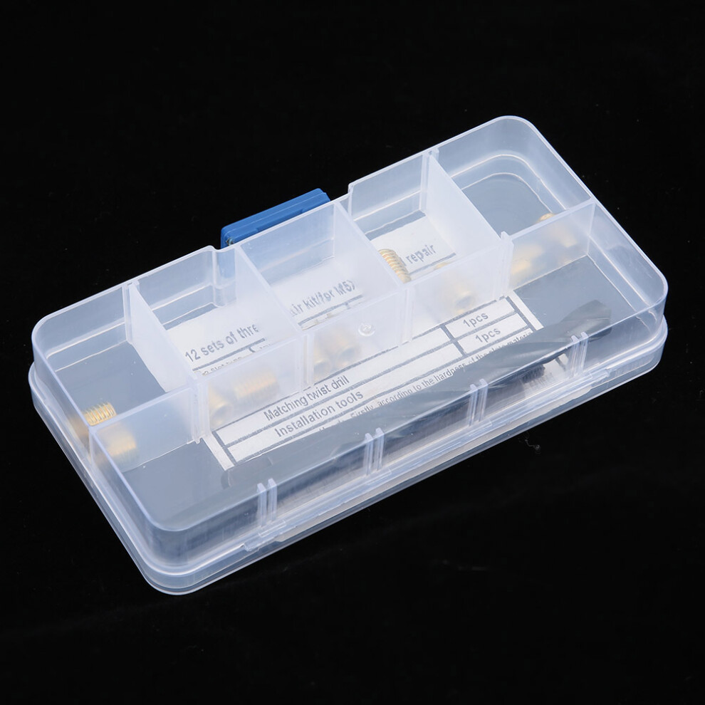 12Pcs M5 X 0.8 Thread Repair Kit Self Tapping Insert Set 4941392445467