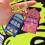 Interactive Machine Machine Keyring Vibrant Colors And-Rose Red 6