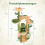 Scratching post cactus 160cm cat tree with cat cave cat scratching post play tree wood 3