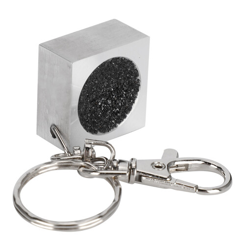 Mini tragbarer Billard-Queue-Spitzenschleifer Aluminium Silber 25x25x13mm