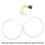 4pcs Car Headlight Angel Eyes Kit for E36 E38 E39 E46, White 6000K 3