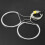 4pcs Car Headlight Angel Eyes Kit for E36 E38 E39 E46, White 6000K 11