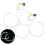 4pcs Car Headlight Angel Eyes Kit for E36 E38 E39 E46, White 6000K 14