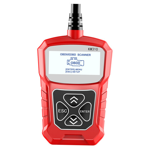 KW310 Car Scanner, Portable CAN Diagnostic Tool, Red/Black 2