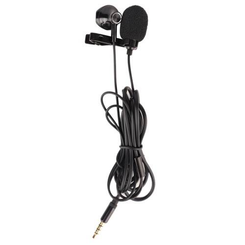 Mini Microphone Tie Clip Pocket Recorder 3.5mm Omnidirectional Black 1