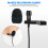 Mini Microphone Tie Clip Pocket Recorder 3.5mm Omnidirectional Black 8