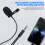 Mini Microphone Tie Clip Pocket Recorder 3.5mm Omnidirectional Black 15