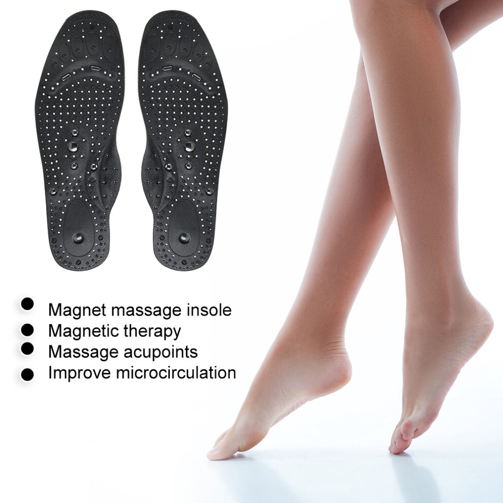 Unisex Magnet Therapy Insoles Foot Massager Size L 29cm