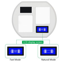 USB Dual Battery Charger for Arlo Pro 2/Pro/Light, White, Fast & Standard Charging