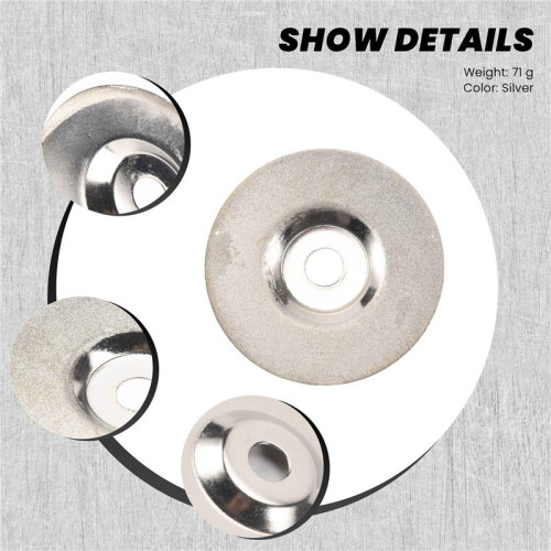 Cutting disc, for glass / stone, with diamond coating, galvanized, fine grain 2