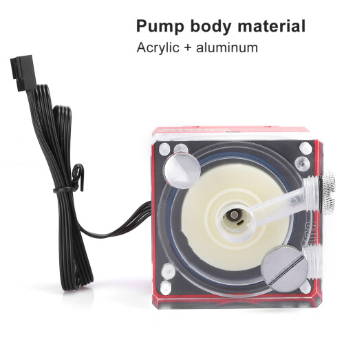 Leise Acryl Alu Wasserkühlpumpe