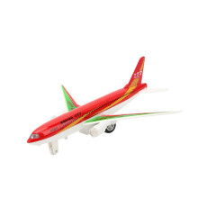 Alloy Pull-Back-Flugzeugmodell - Rot, 18,5 cm, mit Licht & Musik