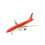 Alloy Pull-Back-Flugzeugmodell - Rot, 18,5 cm, mit Licht & Musik 1