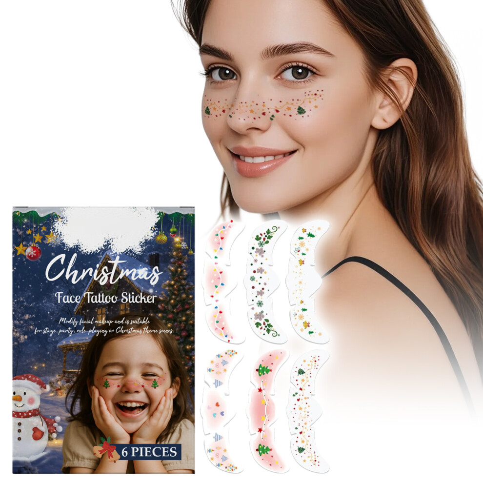 Creation-3C Sweatproof Sparkle Face Tattoos For Teens & Women