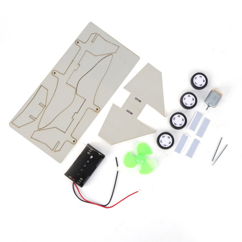 DIY Wood Electric Airplane Model Kit for Students Science Experiment 1
